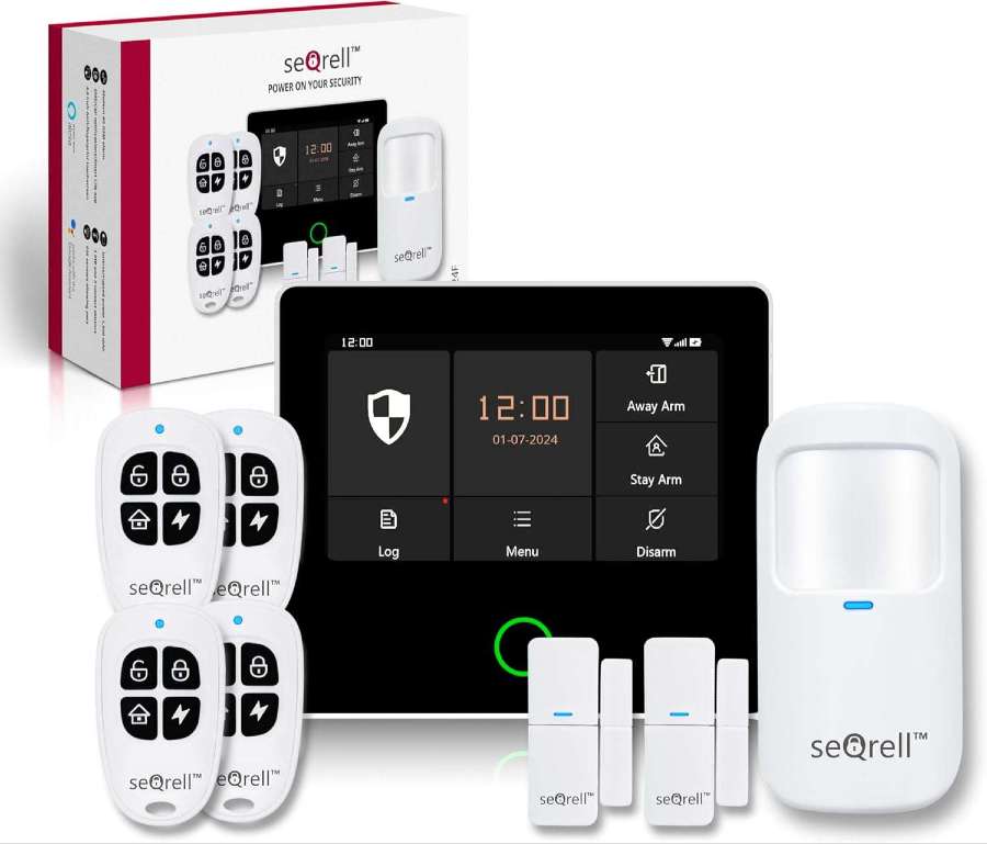 Anti-OKUPAS, Independiente de Electricidad y WiFi Kit Alarma para Casa