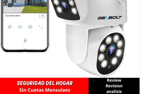 GENBOLT Cámara Vigilancia WiFi Exterior 